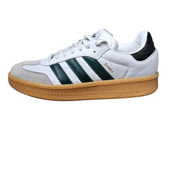 adidas Samba Original XLG Athletic Shoe White And Collegiate Green Sneaker - Picture 2 of 11